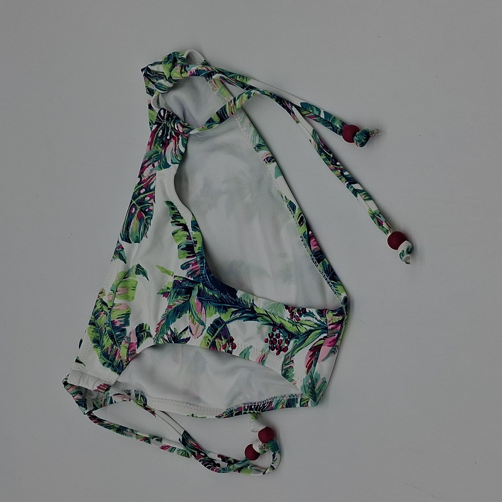 Jessica Simpson Jungle Cruise Side-Tie Bikini Bottom White L